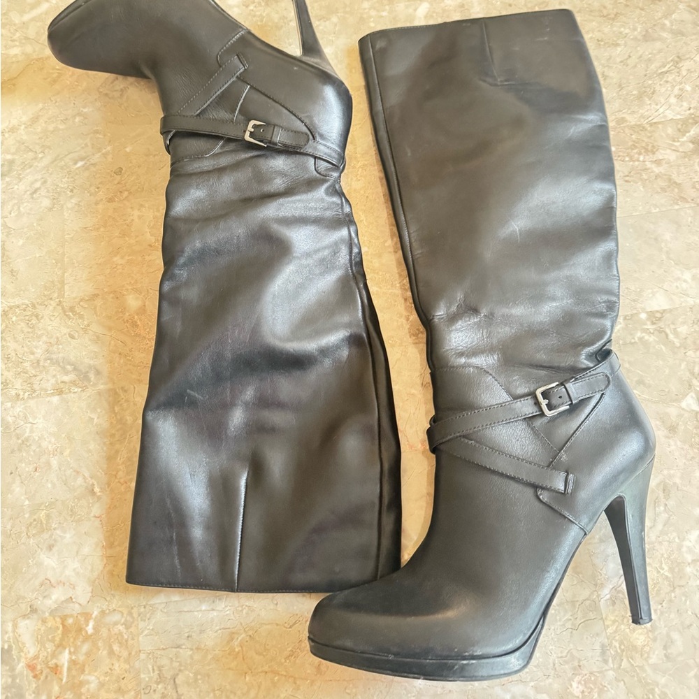 Nine West Romyo Black Size 9 Tall Boots